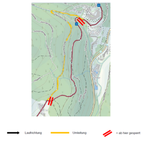 Umleitung Etappe 6
