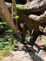 Hindernis Lotenbachklamm © Wutachrangerin Mareike Matt Hindernis Lotenbachklamm © Wutachrangerin Mareike Matt